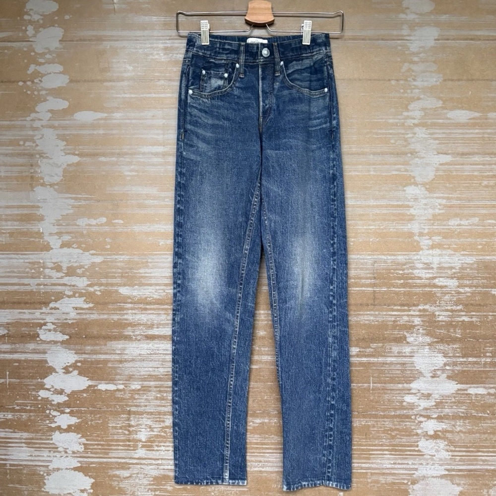 Rag & Bone Miramir Straight Leg Jeans Dark Wash Classic Preppy Womens XXS
